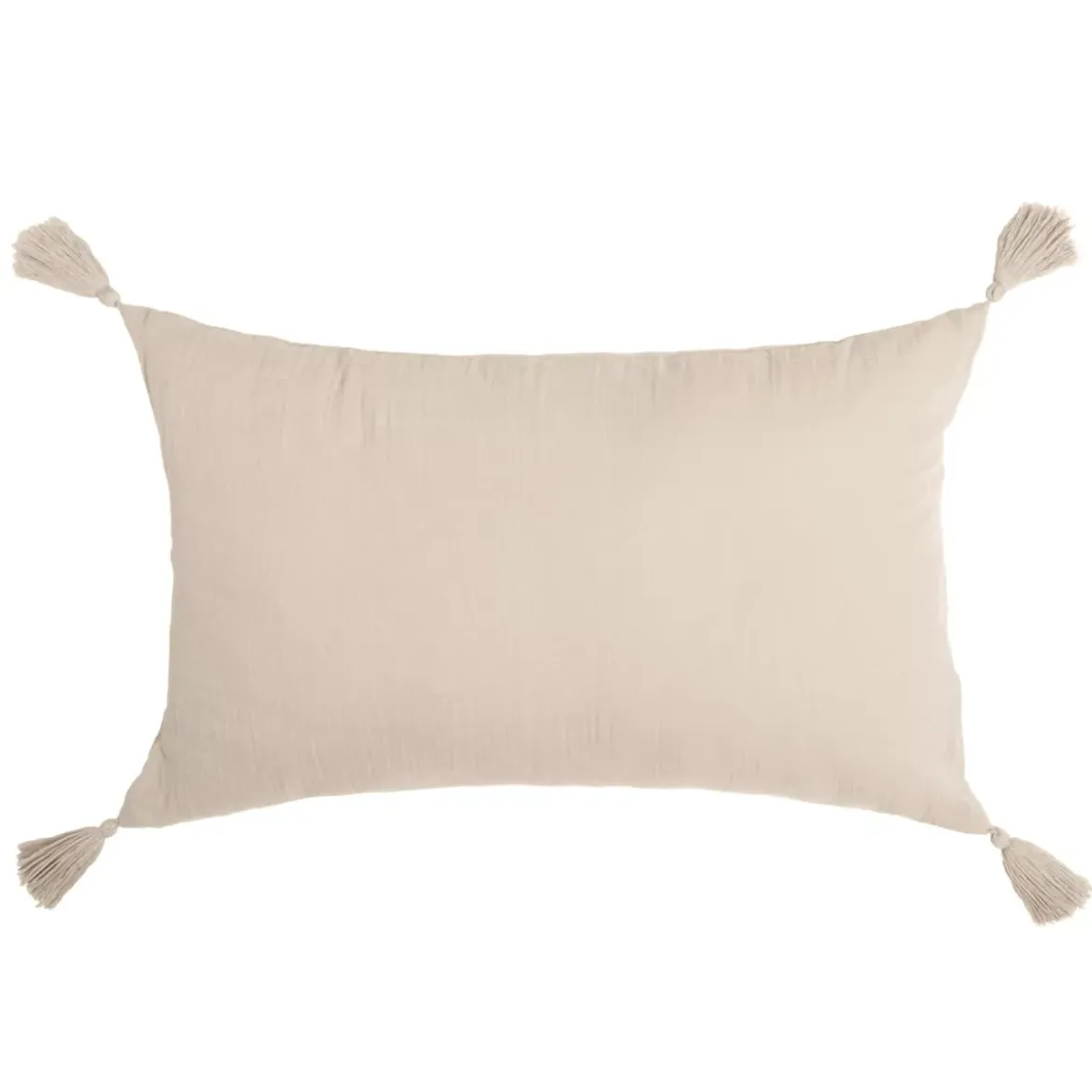 Cuscino rettangolare in garza di cotone (40 x 60 cm) Gaïa Beige pampa