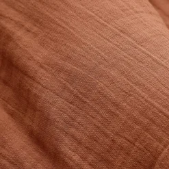 Cuscino rettangolare in garza di cotone (40 x 60 cm) Gaia Terracotta