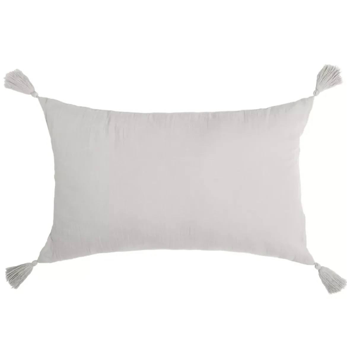 Cuscino rettangolare in garza di cotone (40 x 60 cm) Gaia Grigio nuvola