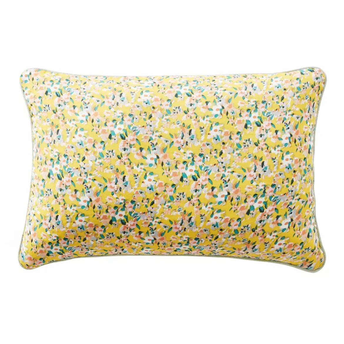 Cuscino rettangolare in garza di cotone (40 x 60 cm) Abigaël Giallo