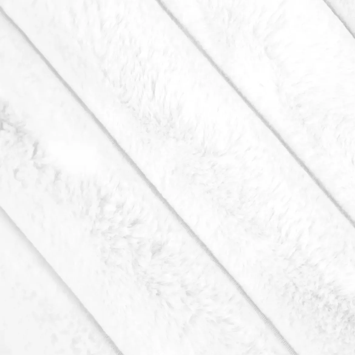 Cuscino rettangolare in pelliccia sintetica (50 x 80 cm) Polary Bianco