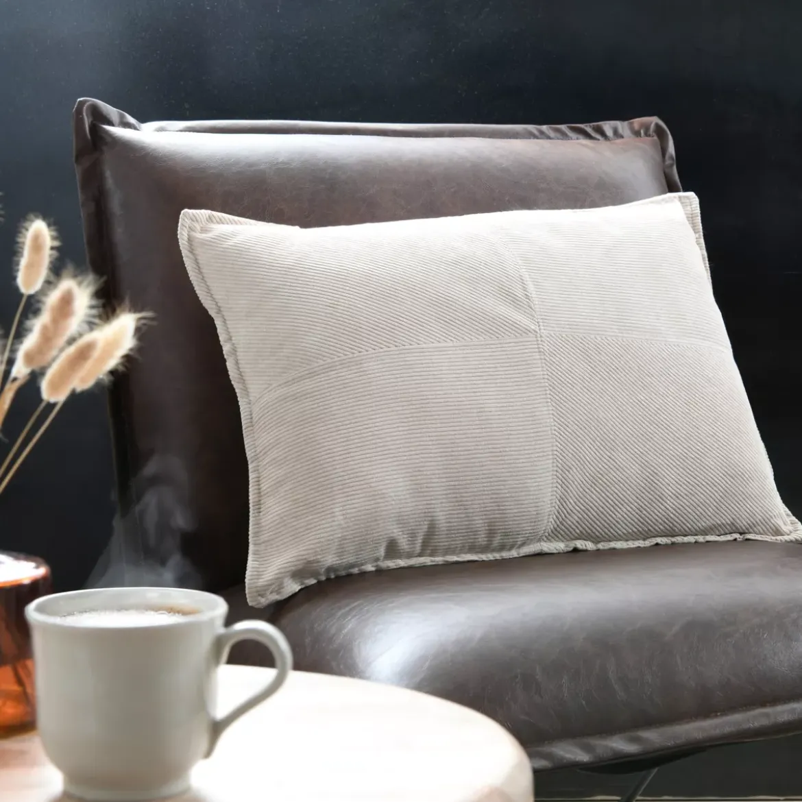 Cuscino rettangolare in velluto (40 x 60 cm) Dandy Beige