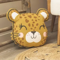 Cuscino rettangolare per bambini in cotone (45 x 40 cm) Lola Caramel