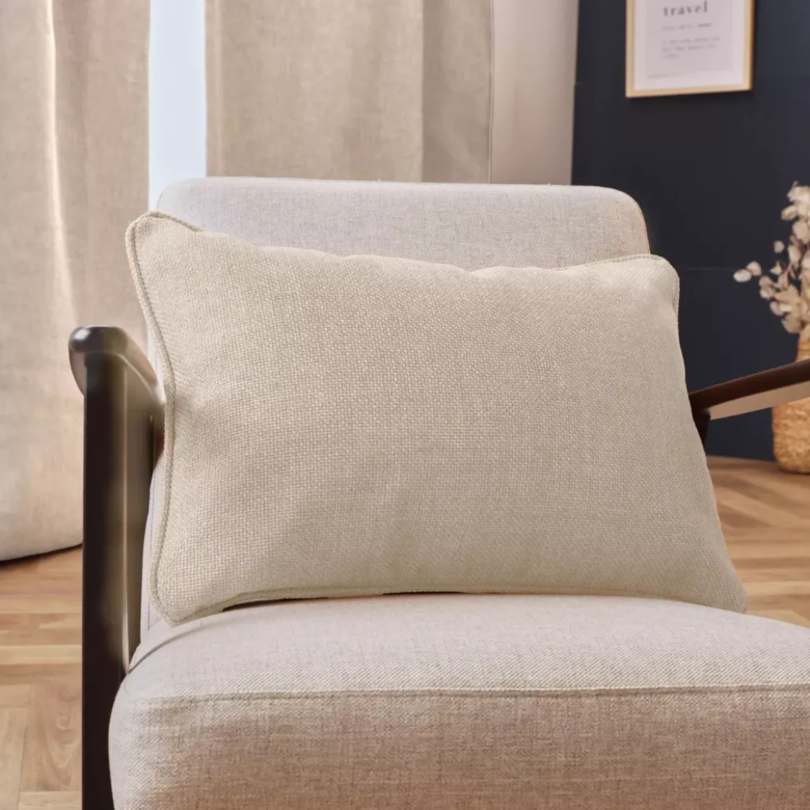 Cuscino rettangolare tessuto (40 x 60 cm) Alba Beige