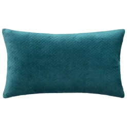 Cuscino rettangolare velluto (30 x 50 cm) Dolce Blu ottanio