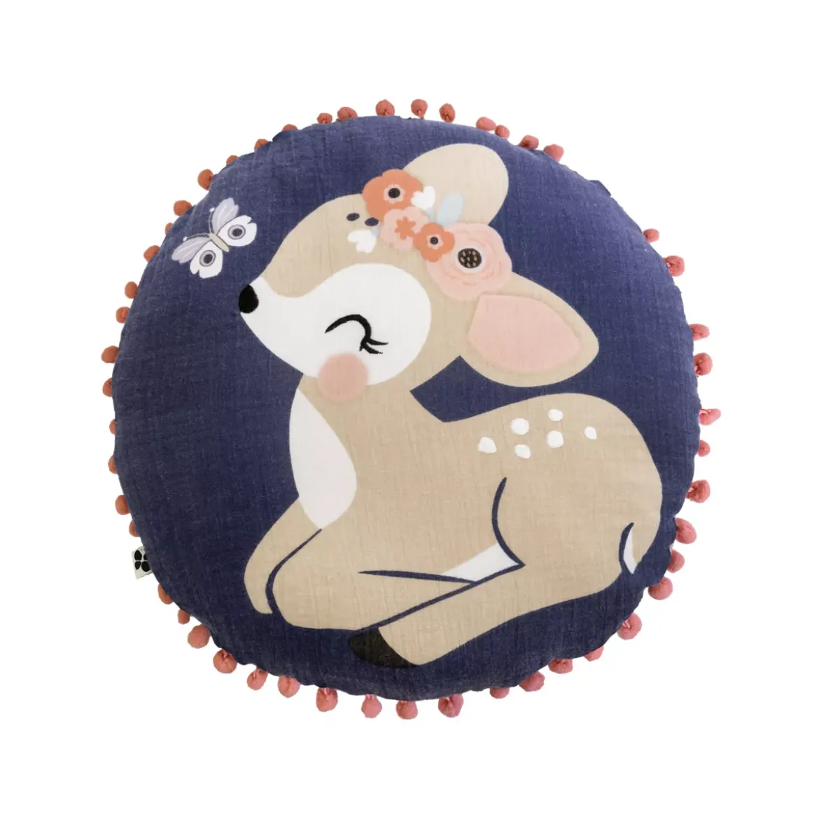 Cuscino rotondo bambino cotone (40 cm) Forêt enchantée Multicolore