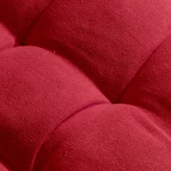 Cuscino rotondo in cotone per sedia (40 cm) Pixel Rosso