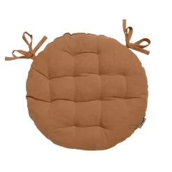 Cuscino rotondo per sedia in cotone (40 cm) Pixel Camel