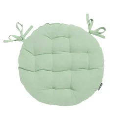 Cuscino rotondo per sedia in cotone (40 cm) Pixel Verde menta
