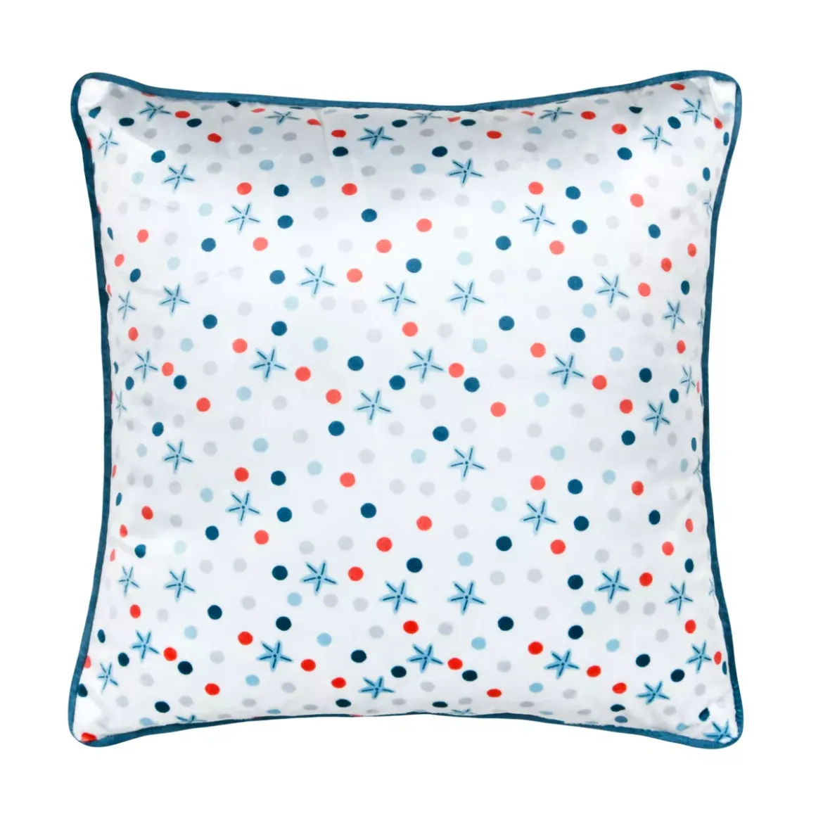 Cuscino velluto per bambini (40 x 40 cm) Moby Blu