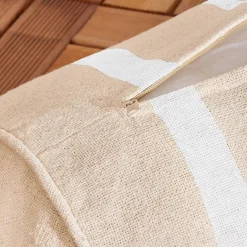 Cuscino da esterno a forma di poltrona (20 x 45 cm) Nautira Bianco