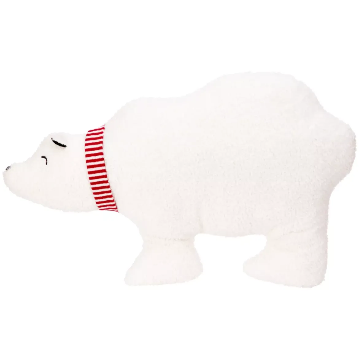 Cuscino di Natale bouclé (65 x 37 cm) Orso polare Bianco