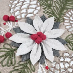 Cuscino di Natale cotone e lana (45 x 45 cm) Winty Naturale