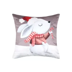 Cuscino natalizio quadrato velluto (40 x 40 cm) Lucien Tortora