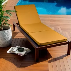 Cuscino per lettino prendisole sfoderabile (190 x 60 cm) Sunset Giallo senape