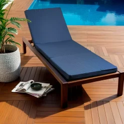 Cuscino per lettino prendisole sfoderabile (190 x 60 cm) Sunset Blu notte