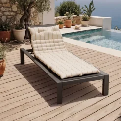 Cuscino per sdraio arrotolabile (60 x 180 cm) Ocealys Beige