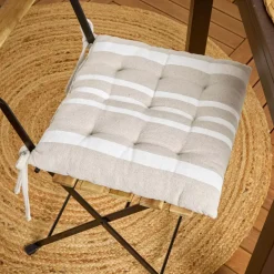 Cuscino per sedia quadrato (38 cm) Manduel Bianco