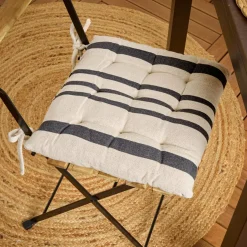 Cuscino per sedia quadrato (38 cm) Manduel Grigio ardesia