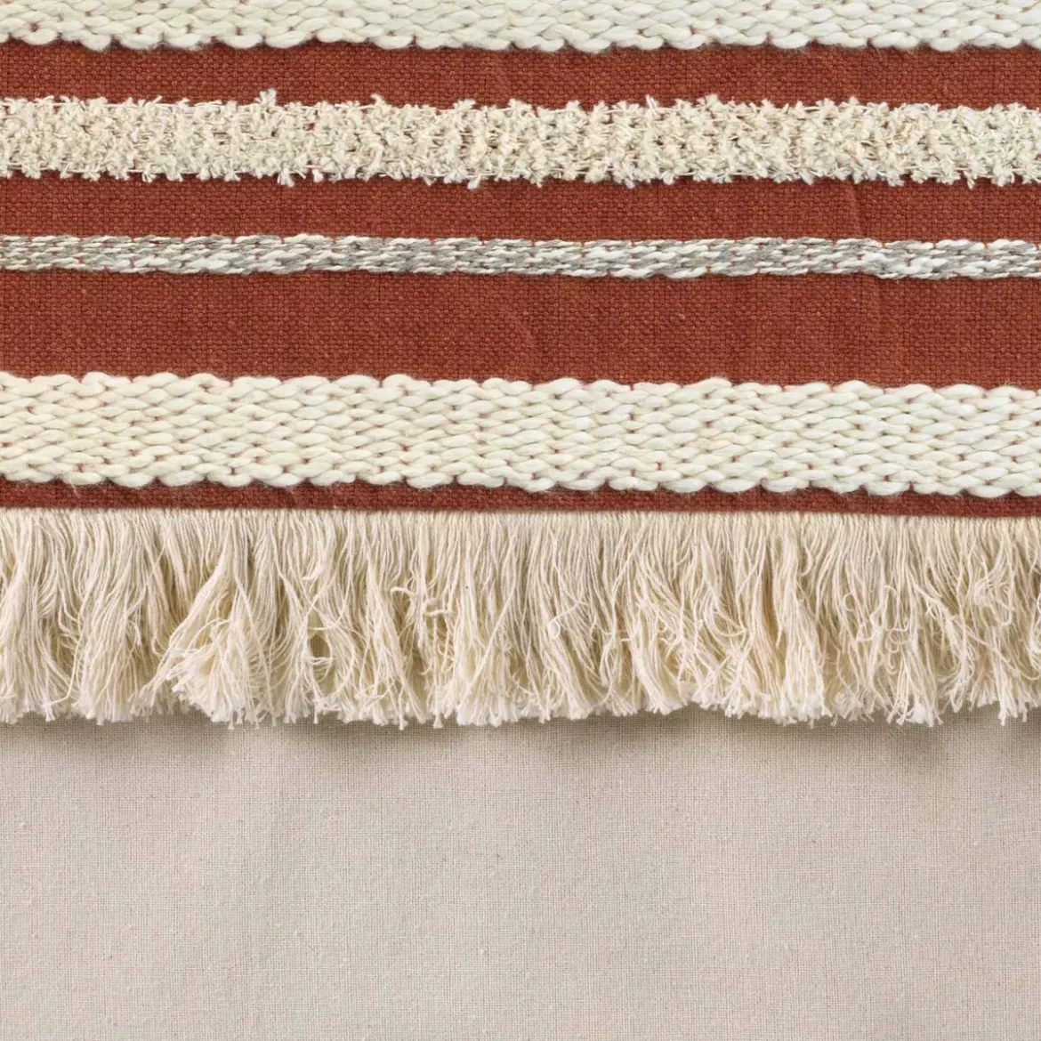 Cuscino quadrato cotone (40 x 40 cm) Atlas Terracotta