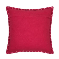 Cuscino Quadrato in Cotone (45 x 45 cm) Villard Rosso