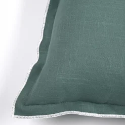Cuscino quadrato in cotone (45 x 45 cm) Helios Verde