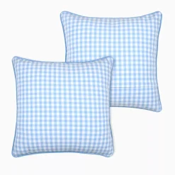Cuscino quadrato in cotone (45 x 45 cm) Bardot Blu