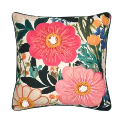 Cuscino quadrato in cotone (45 x 45 cm) Betty Multicolore