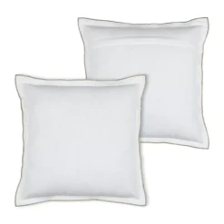 Cuscino quadrato in cotone (45 x 45 cm) Helios Bianco