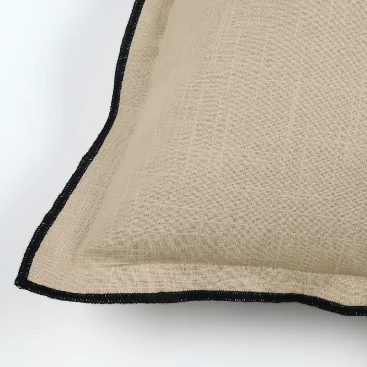 Cuscino quadrato in cotone (45 x 45 cm) Helios Ecru