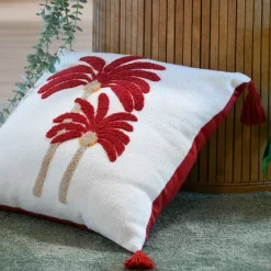 Cuscino quadrato in cotone (45 x 45 cm) Maota Terracotta