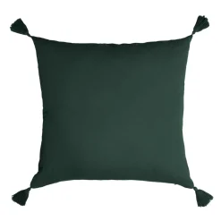 Cuscino quadrato in garza di cotone (40 x 40 cm) Gaïa Verde abete
