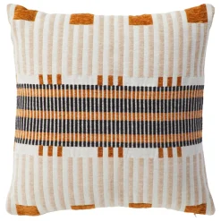Cuscino quadrato ricamato (40 x 40 cm) Jangwa Beige