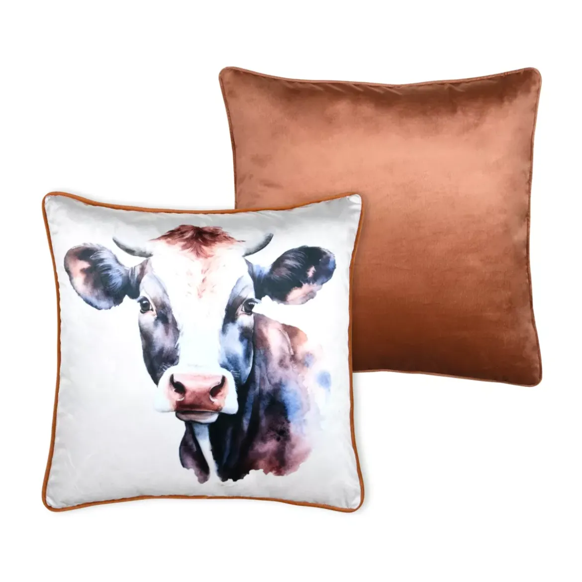 Cuscino quadrato (50 x 50 cm) Fernande Marrone scuro