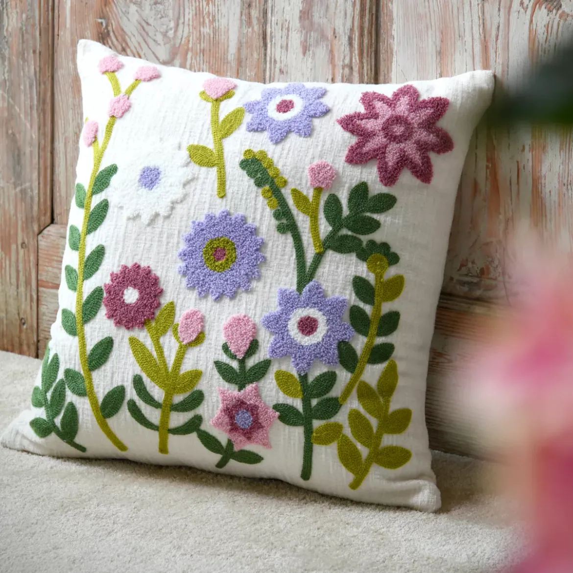 Cuscino quadrato (45 x 45 cm) Rozaria Multicolore