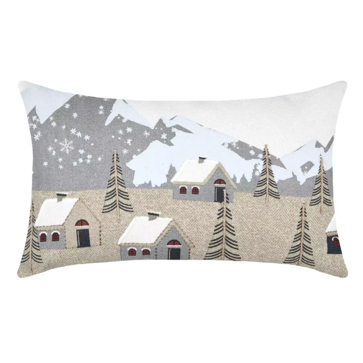 Cuscino rettangolare cotone (50 cm) Cornouailles Grigio