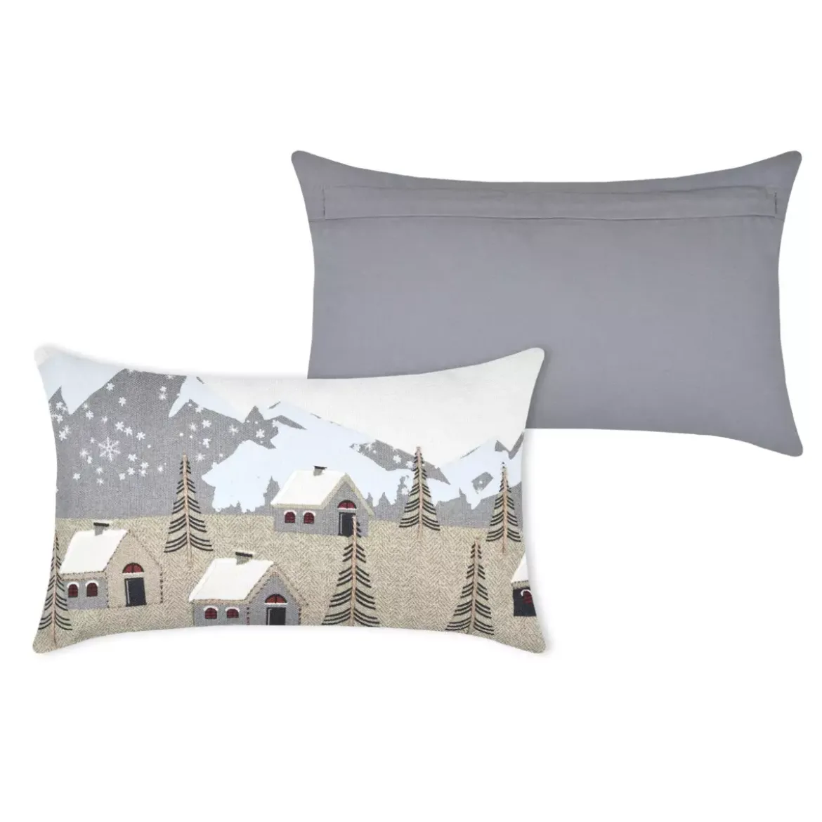 Cuscino rettangolare cotone (50 cm) Cornouailles Grigio