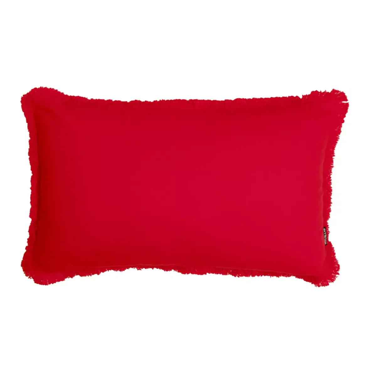 Cuscino rettangolare in cotone (40 x 60 cm) Pixel con frange Rosso