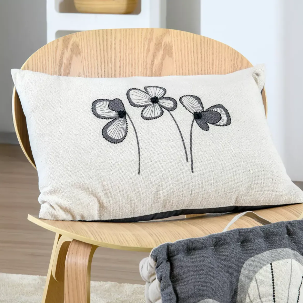 Cuscino Rettangolare in cotone (40 x 60 cm) Tilda Ecru