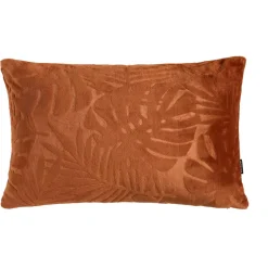 Cuscino rettangolare in flanella (40 x 60 cm) Flore Rame
