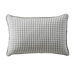 Cuscino rettangolare in garza di cotone (40 x 60 cm) Gaïa vichy Verde rosmarino
