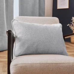 Cuscino rettangolare tessuto (40 x 60 cm) Alba Grigio