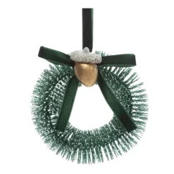 Decorazione da appendere di Natale (D10 cm) Bella Corona Verde abete