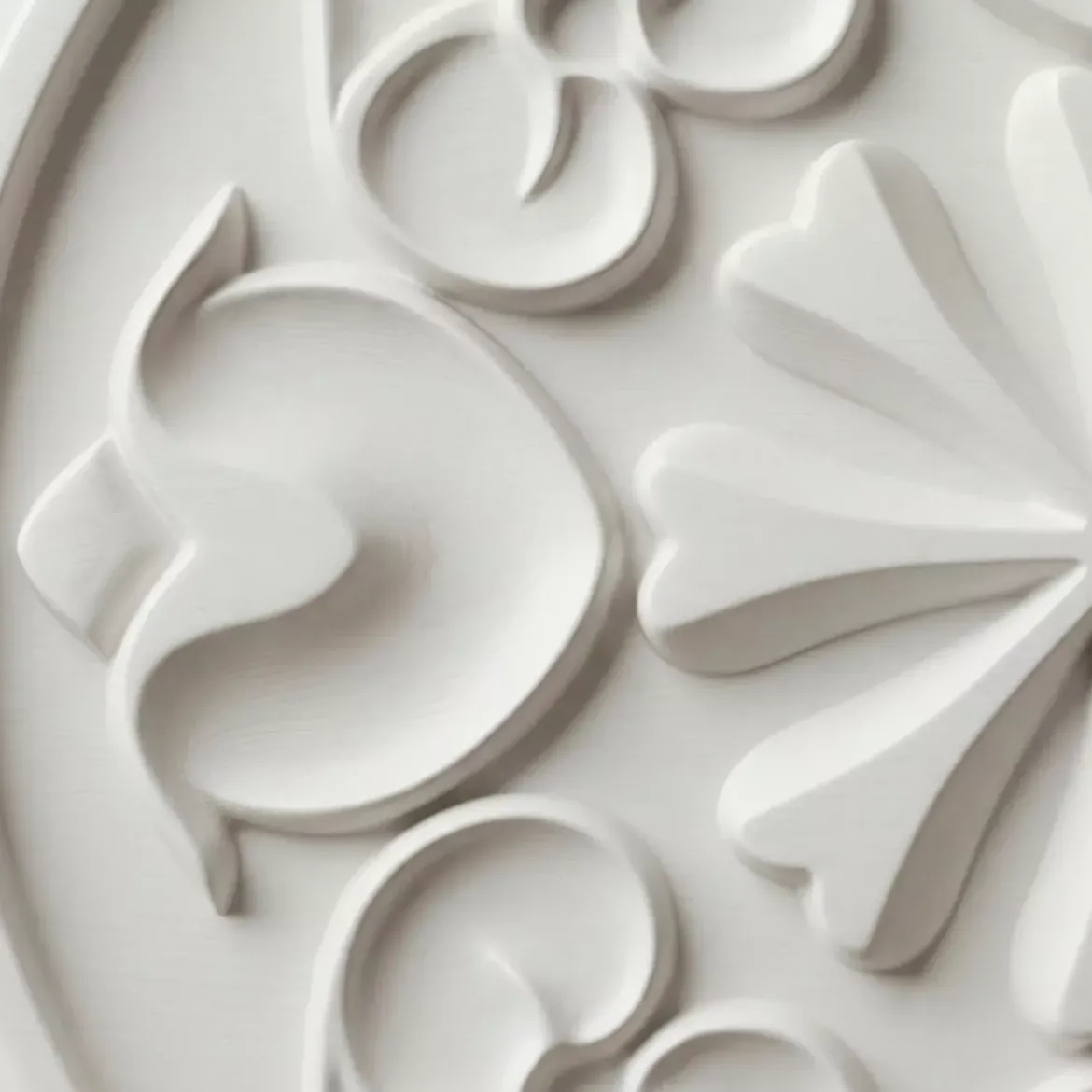 Decorazione murale in legno (L50 cm) Mandala Bianco