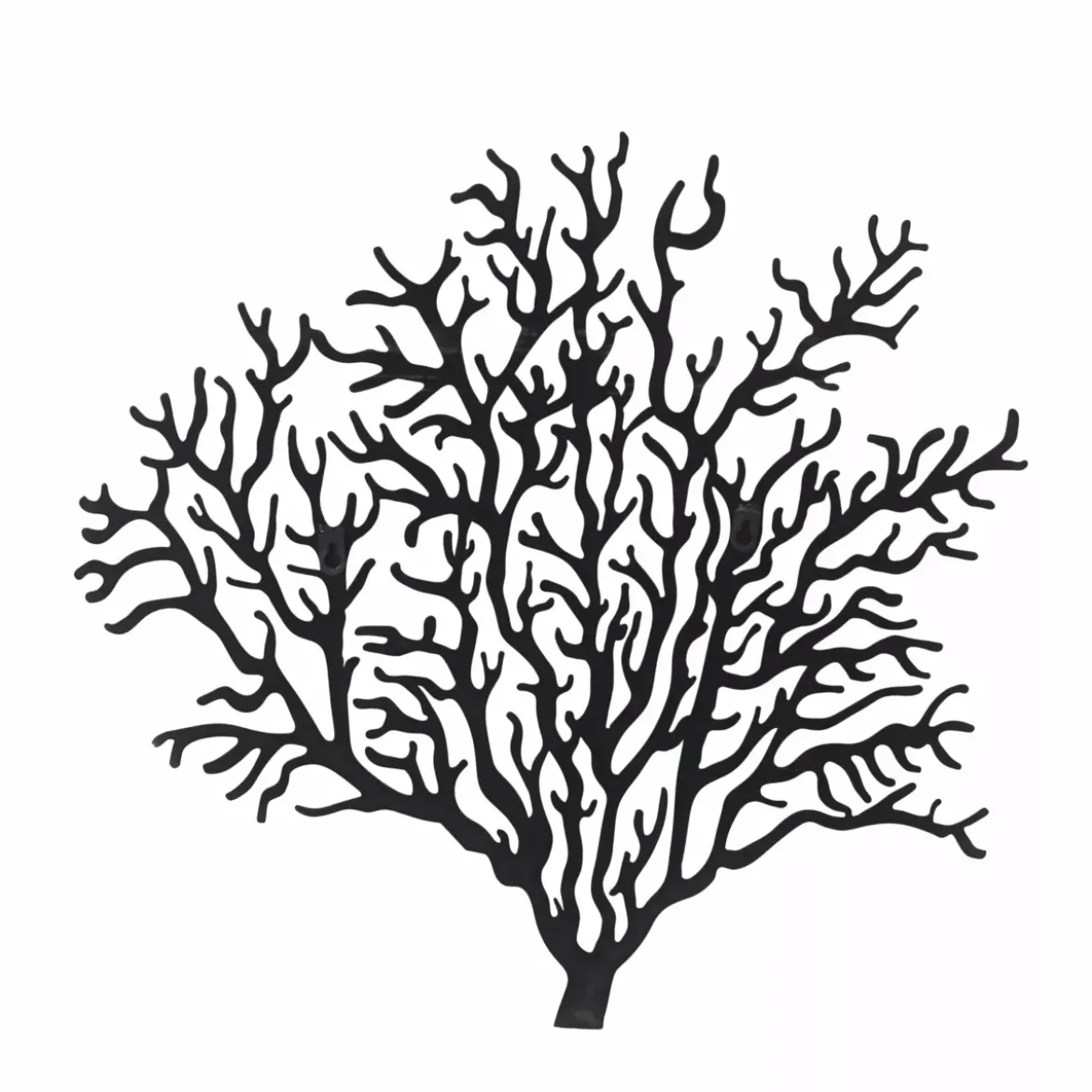 Decorazione murale in metallo (Alt 56 cm) Corallo Nero