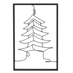 Decorazione murale in metallo (Alt 80 cm) Tempio Nero