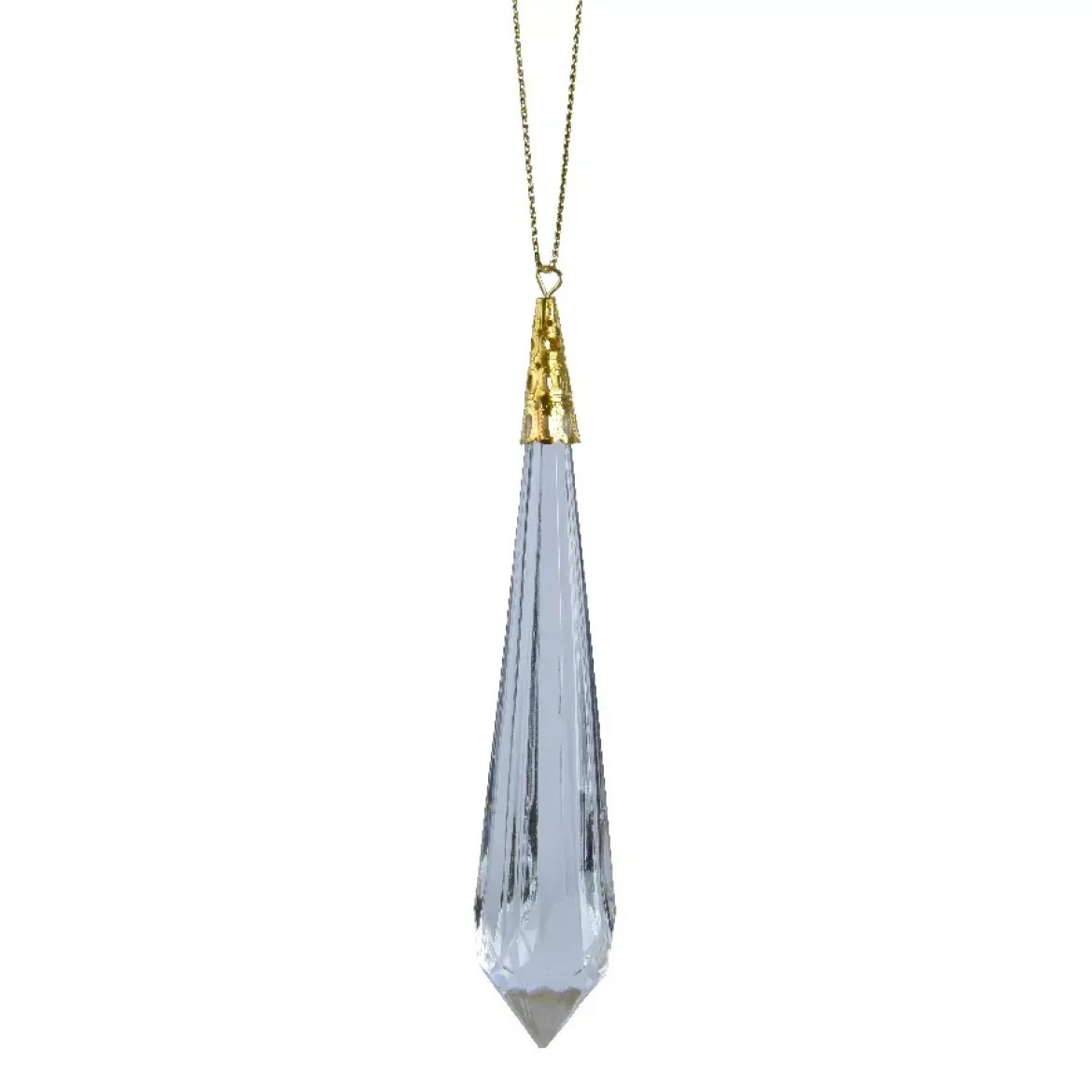 Decorazione natalizia da appendere (H19 cm) Prezioso stalattite Trasparente