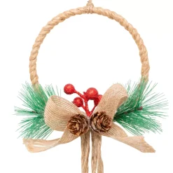 Decorazione natalizia da appendere (H55 cm) Campanelli in metallo Rosso