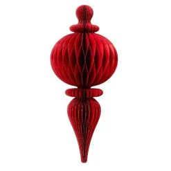 Decorazione natalizia da appendere in carta (H80 cm) con chiusura magnetica Rossa