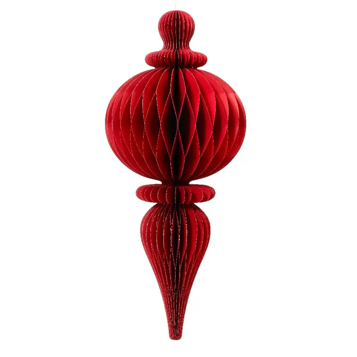 Decorazione natalizia da appendere in carta (H80 cm) con chiusura magnetica Rossa